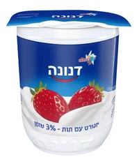 דנונה יוגורט ביו תות 3% 150 גרם