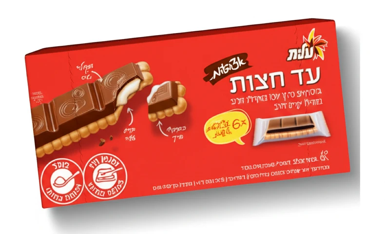 עלית - עד חצות ביסקוויט אצבעות שוקולד 125 גרם