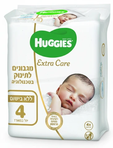 האגיס - מגבוני אקסטרה קר לא מבושם, רביעייה (224 יח')