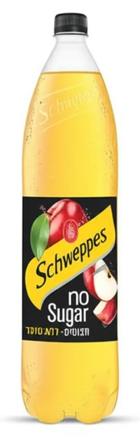 שוופס מוגז תפוח ללא סוכר 1.5 ליטר פיקדון