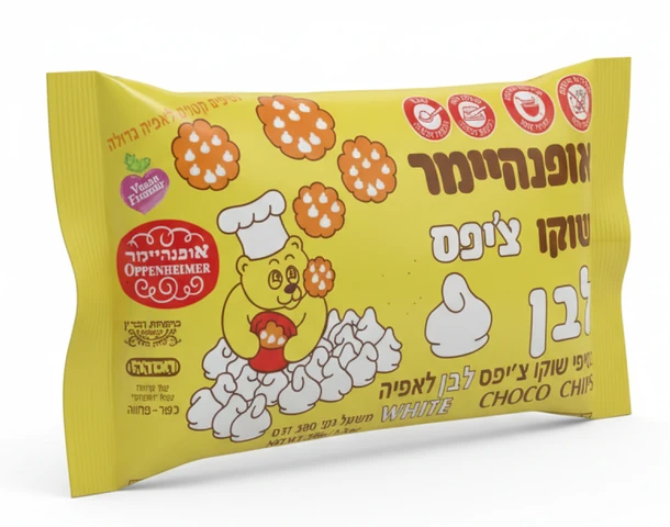 שוקולד צ'יפס לבן 250 גרם