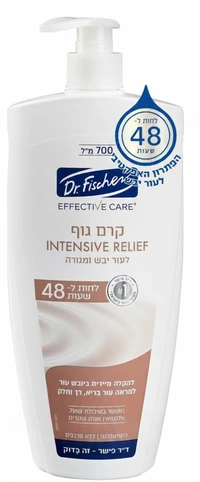 ד"ר פישר אפקטיב קר קרם גוף שיבולת שועל לעור יבש ומגורה 700 מ"ל