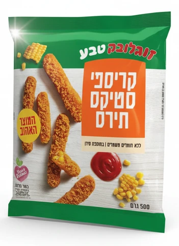 קריספי סטיקס תירס 500 גרם זוגלובק
