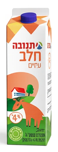 חלב עיזים מלא 3.6% קרטון 1 ליטר תנובה