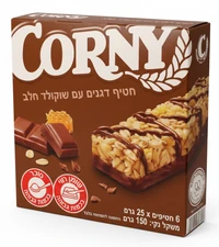 קורני חטיף דגנים עם שוקולד חלב