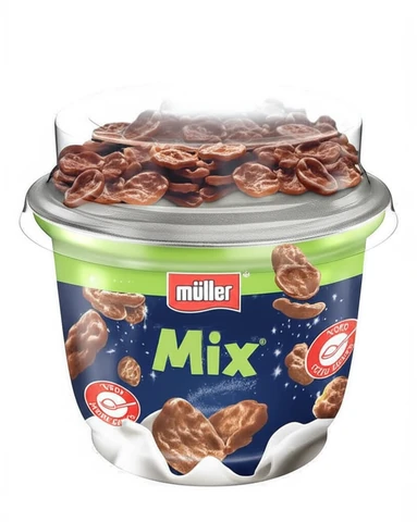 מולר מיקס יוגורט קורנפלקס מצופה שוקולד 170 גרם