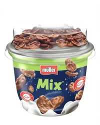 מולר מיקס יוגורט קורנפלקס מצופה שוקולד 170 גרם