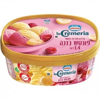 גלידה לה קרמריה פונץ' בננה כשר פרווה 1.4 ליטר