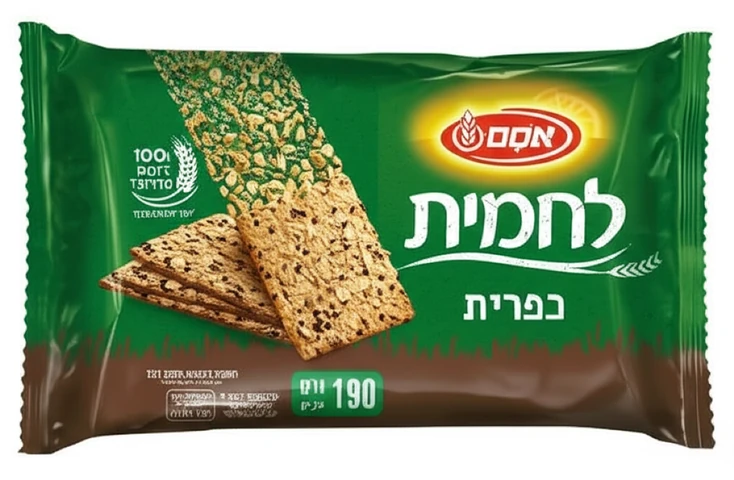 אסם - לחמית כפרית עם דגנים מלאים 190 גרם