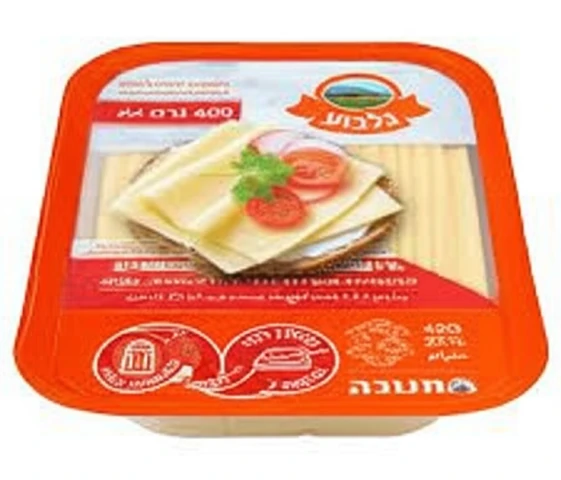 גלבוע גבינה צהובה פרוסה 22% 400 גרם