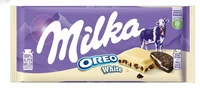 שוקולד מילקה לבן עם עוגיות אוראו 100 גרם