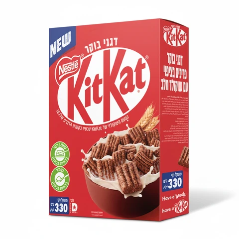 נסטלה - דגני בוקר קיטקט בציפוי שוקולד חלב 330 גרם