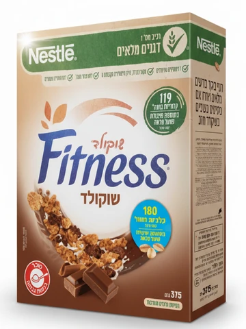 פיטנס דגני בוקר בטעם שוקולד 375 גרם