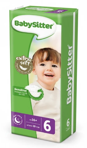 חיתולי בייביסיטר סטנדרט מידה 6, 34 יחידות