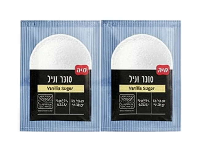 סוכר וניל 10 שקיות של 10 גרם