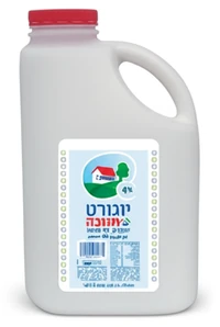כד יוגורט תנובה 4% שומן 1.5 ליטר