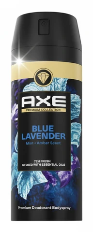 אקס פרימיום דאודורנט ספריי לגבר בלו לבנדר 150 מ"ל