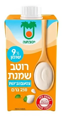 רוטב שמנת קלאסי 9% יטבתה 260 מ"ל