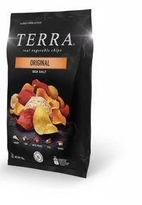 טרה אורגינל חטיף צ'יפס מירקות שורש בטעם טבעי 110 גרם