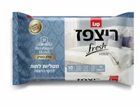 סנו ריצפז פרש - מטליות לחות לניקוי רצפה בניחוח מלון בוטיק 10 יחידות