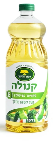 שמן קנולה מזוכך מועשר בויטמין E עץ הזית, 1 ליטר