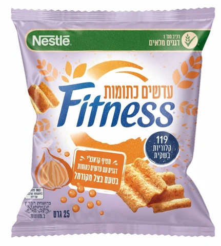 פיטנס - חטיף מולטיגריין עם עדשים ועשבי תיבול 25 גרם