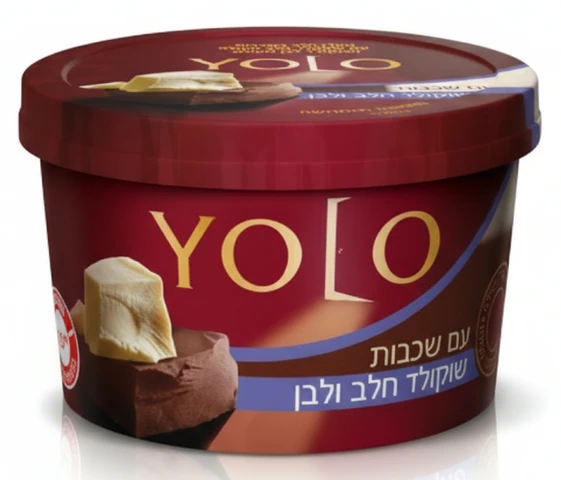 יולו מעדן שכבות שוקולד מריר ולבן
