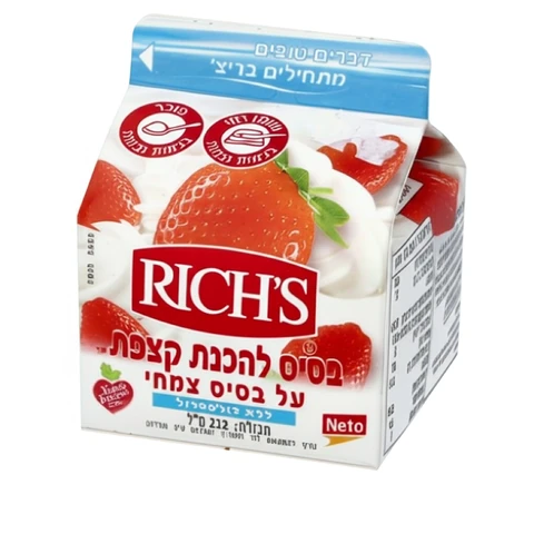 ריץ' בסיס להכנת קצפת 212 מ"ל