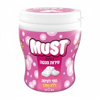 עלית - מסטיק מאסט פירות באבלמינט צנצנת 66 גרם (66 יחידות)