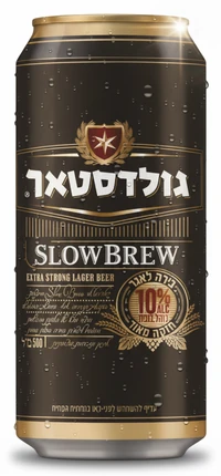 בירה גולדסטאר SLOWBREW פחית 10%, 500 מ"ל