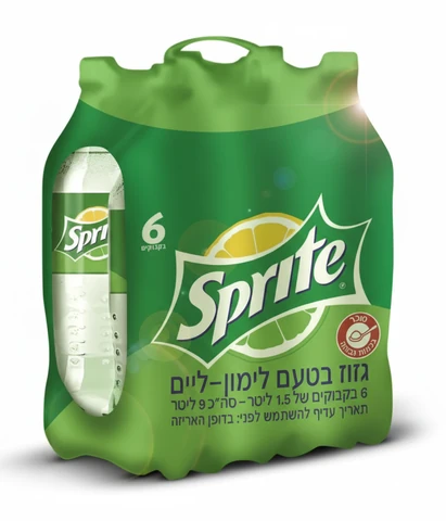 ספרייט לימון-ליים שישייה 1.5 ליטר פיקדון