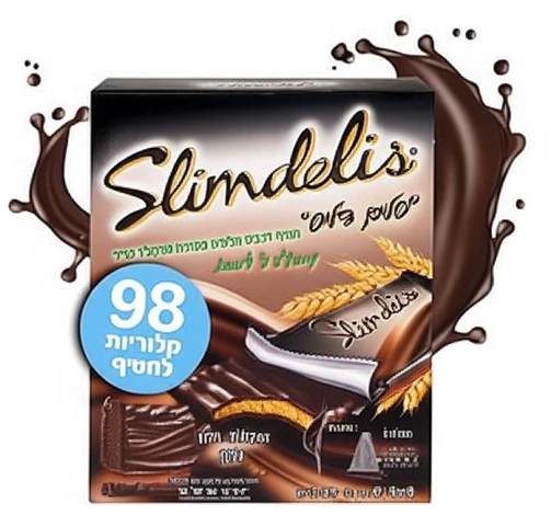 סלים דליס שוקולד מריר 6 יחידות 120 גרם