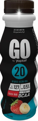 משקה יוגורט יופלה GO לייט תות בננה 250 מ"ל