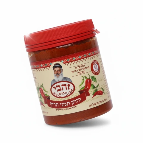 סחוג אדום חריף מאד זהבי 220 גרם