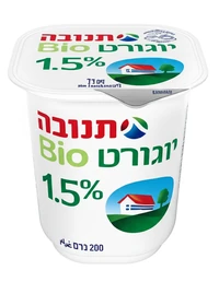 יוגורט תנובה 1.5% טבעי 200 גרם