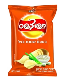 תפוצ'יפס שמנת בצל 200 גרם