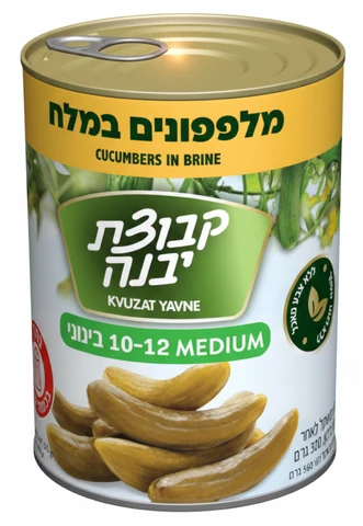 מלפפונים במלח קבוצת יבנה גודל 10-12