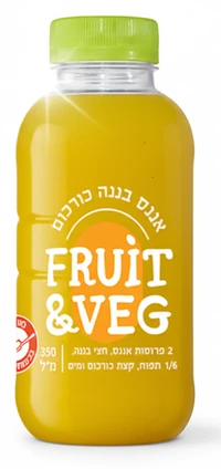 פרוט אנד ווג' אננס בננה כורכום 1 ליטר