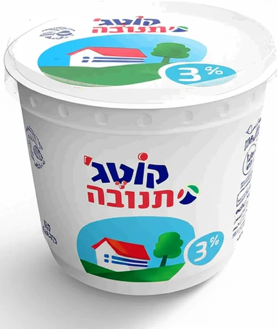 קוטג' תנובה 3% שומן מהדרין 250 גרם