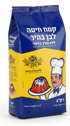 קמח לבן בהיר מנופה 1 ק"ג