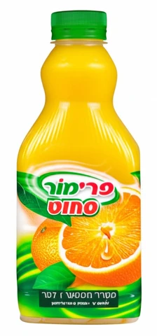 פרימור מיץ תפוזים סחוט טבעי 1 ליטר