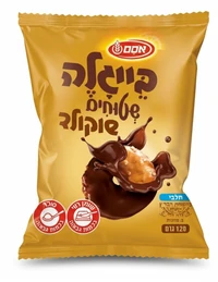 אסם - בייגלה שטוחים מצופים שוקולד חלב 120 גרם