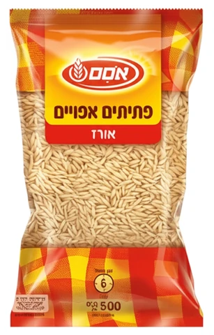 אסם פתיתים אפויים בטעם אורז 500 גרם