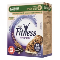 פיטנס חטיף דגנים בטעם עוגיות שוקולד, 6 יחידות (23.5 גרם ליחידה)