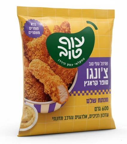 צונגו רצועות שניצל סופרקראנץ 600 גרם