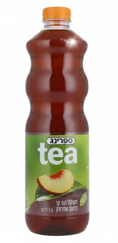 ספרינג תה קר בטעם אפרסק 1.5 ליטר פיקדון