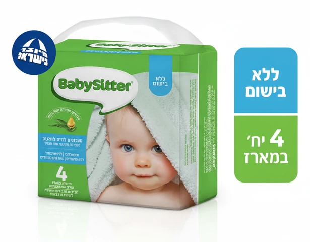 מארז רביעיית מגבוני בייביסיטר פרפורמנס ללא בישום