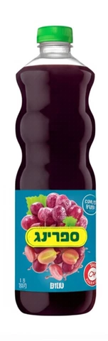 ספרינג מיץ בטעם ענבים 1.5 ליטר פיקדון