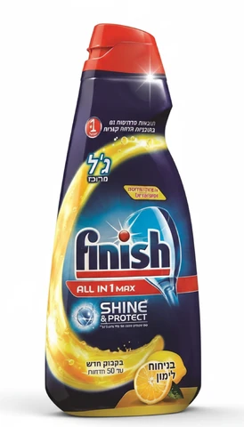 פיניש ג'ל למדיח כלים ALL IN 1 בניחוח לימון 1 ליטר