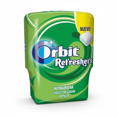 מסטיק אורביט רפרשרס ספירמינט ללא סוכר בקבוקון 67 גרם